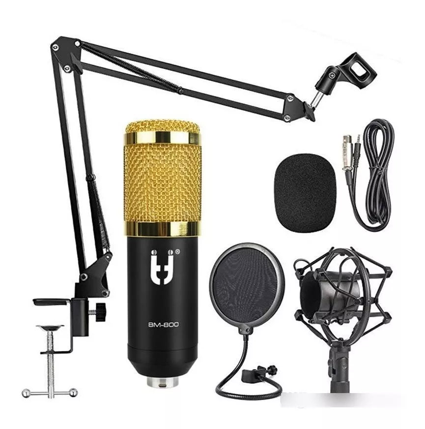 Kit Microfono Estudio Condensador Profesional